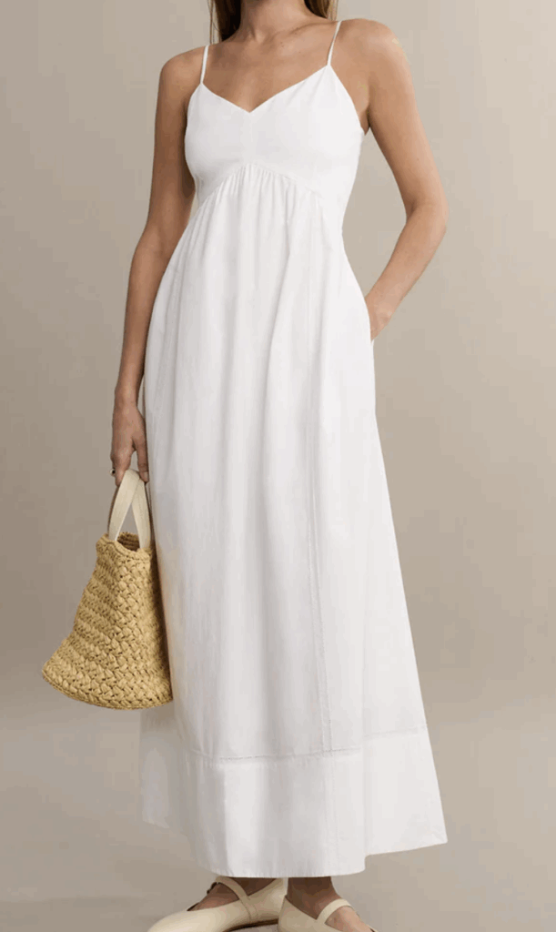 White Poplin Sundress